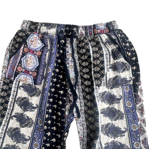 Rewash Medium Jogger Pants Mixed Media Elastic Drawstring Waist - Picture 3 of 9